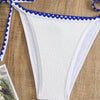 Bikini Swimsuit 2025 New Sexy Slim Fit Backless Swimsuit Hanging Neck Small Lace Split Swimsuit