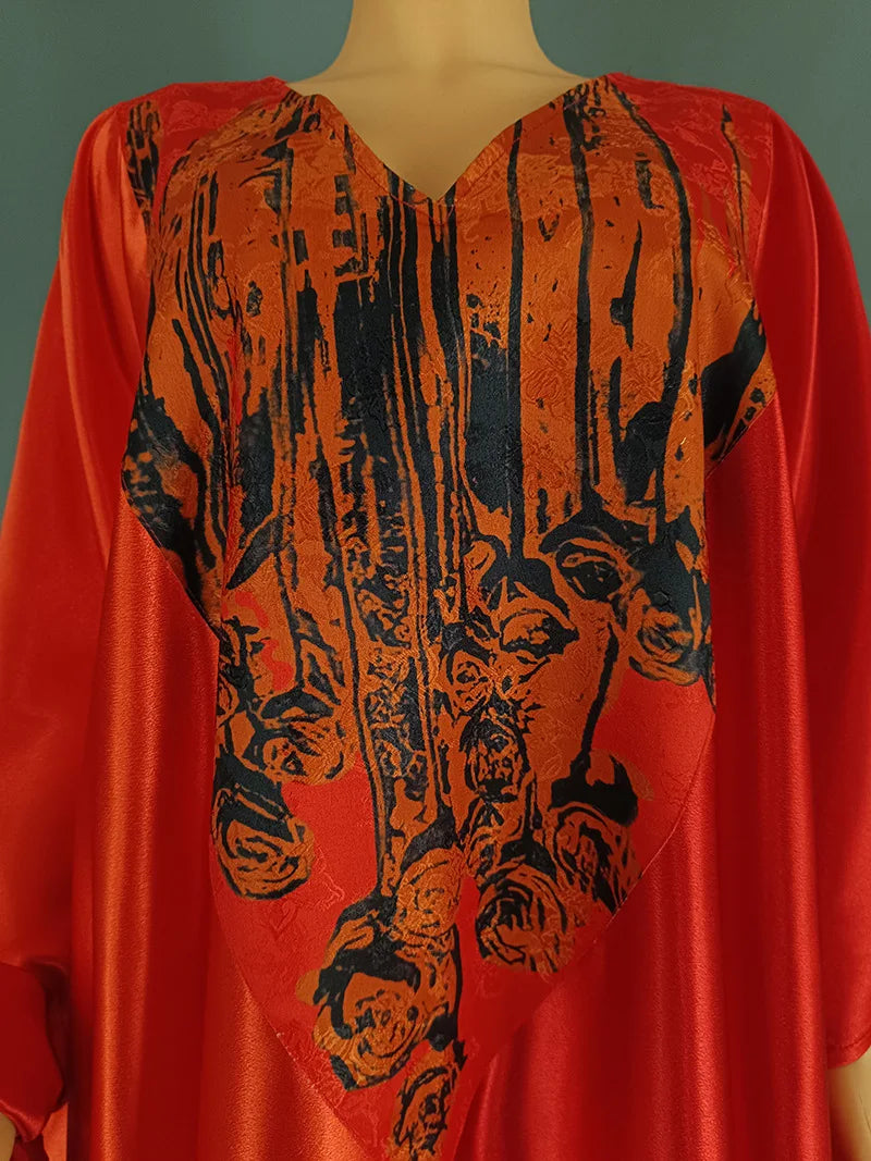 Abayas For Women Dubai African Muslim Fashion Dress Caftan Marocain Evening Party Dresses Satin Boubou Robe Djellaba Femme 2025