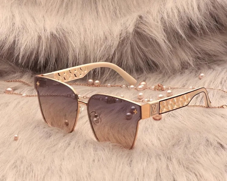2024 new top luxury fashion sunglasses for women trendy street style quality anti-ultraviolet sunglasses(DS-8829)