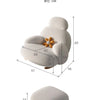 Fluffy White Living Room Chair Modern Cute Floor Ergonomic Living Room Chair Lounge Recliner Meuble Salon Home Furniture
