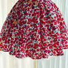 Elegant Floral Print A- Line Mini Dress with Bow Knot High Waist Slimming for Women Spring Season Fashion Casual Skirt