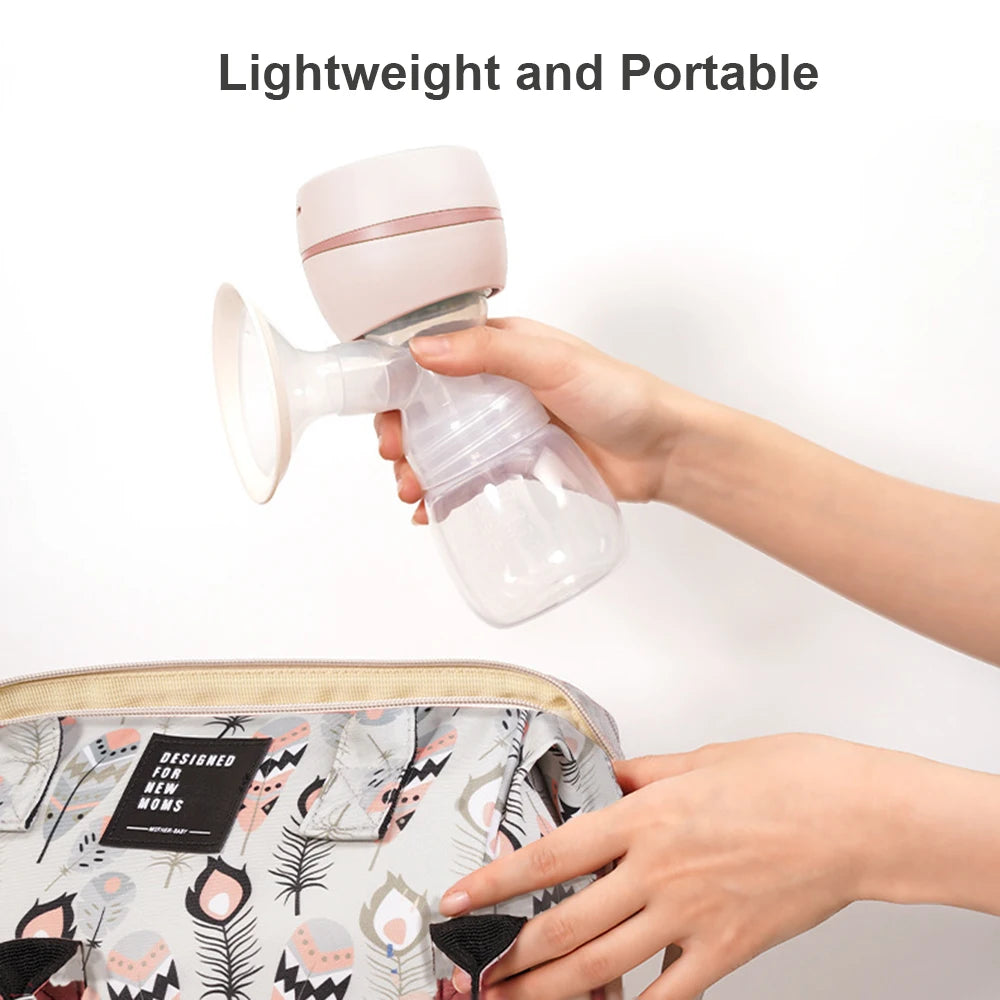 Electric Breast Pump Breast Pump with LED Screen Milk Puller for Breastfeeding Low Noise with 180ml Milk Bottle BPA-free