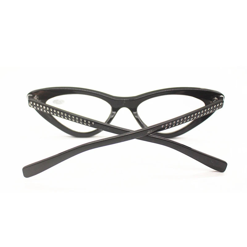 Cat Eye Reading Glasses Women Men Lightweight Diamond Presbyopic Eyeglasses Hyperopia Optical Spectacle Female Goggle