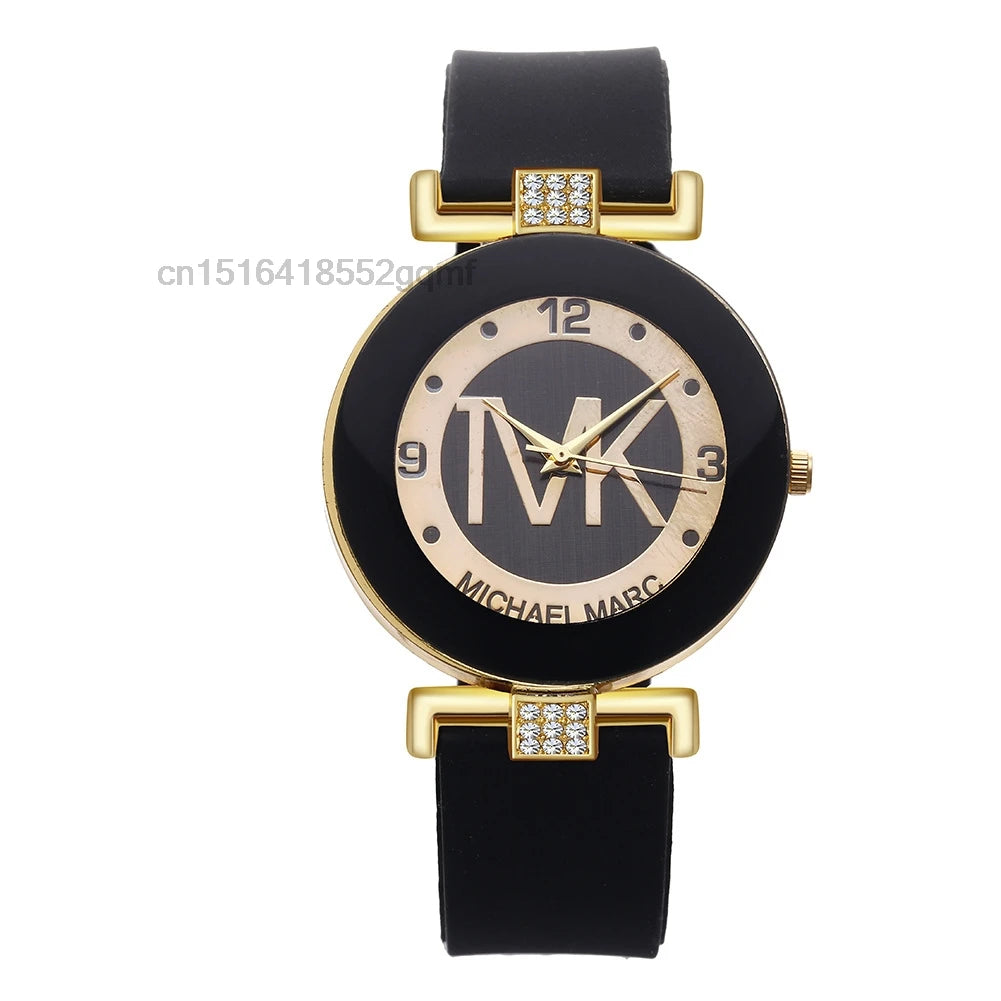 Luxury TOP DQG Brand Ladies Watch Red Silicone Diamond Men Digital Quartz Wrist Watches For Women Montre Femme Dropshipping Gift