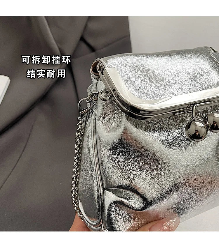Trendy Korean Fashion Mini Square Bag Vintage Streetwear Elegant Crossbody Bags Casual Y2k Aesthetic Shoulder Handbags for Women