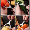 Serrated Blade/Flat Edge Peeler Potato Peeler Slicer Knife Watermelon/Melon Grater Kitchen Multi-Purpose Tool
