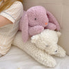Large Rabbit Body Pillow Long Bear Cute Stuffed Animal Rabbit Sleeping Cushion Decorative Body Pillow Chair Back Cushion Decor