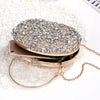 Golden Birthday party Luxury Crystal Silver Diamond Evening Bags Women Party Purse Wedding Pink Bridal Boutique Clutch Bags