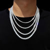 Hip Hop Jewelry 1 Row Iced Out Tennis Chain Bling CZ Men Diamond Cubic Zirconia Choker Necklace Women Drop Shipping