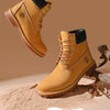 Boots Men High Top Boots High Quality Women Leather Shoes Fashion Outdoor Sneakers Men Lace Up Non-Slip Ankle Boots for Couple