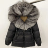 OFTBUY 2025 Winter Clothing Puffer Jacket Women Real Fox Fur Hooded Thick Warm 90% White Duck Down Coat Female Parkas Waterproof