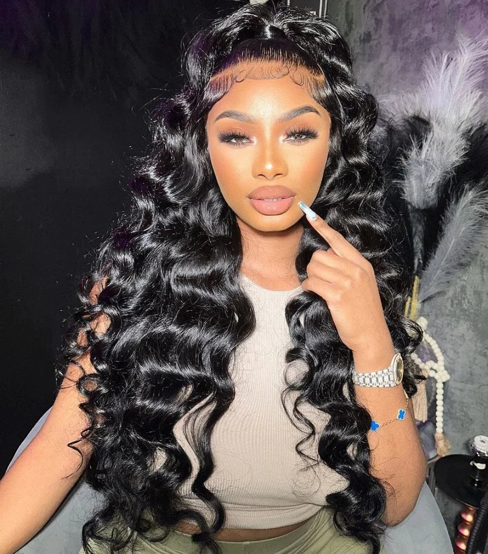 30 40 Inch Loose Deep Wave 13x6 HD Lace Frontal Human Hair Wig Brazilian 13x4 Curly Human Hair Lace Front Wigs Pre Plucked 250%