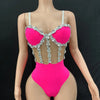Multi colored triangle jumpsuit, party dress, birthday dress, bar party, dance party, dance team, gogo, women's bar, nightclub,