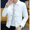Men Jacket Fashion loose lapel-up Spring Autumn retro men Coat Casual Cargo jacket Solid Color Loose male Outerwear