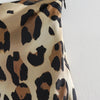 TRAFZA 2024 Women Fashion Leopard Print Skirt Vintage High Waist Midi Skirts Elegant Women Summer Casual Streetwear Skirt