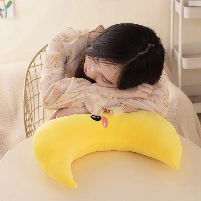 25cm New Sky Style Funny Moon Soft Plush Toy Baby Cute Throw Pillow Comfort Dolls Home Decor Xmas Gift Kids