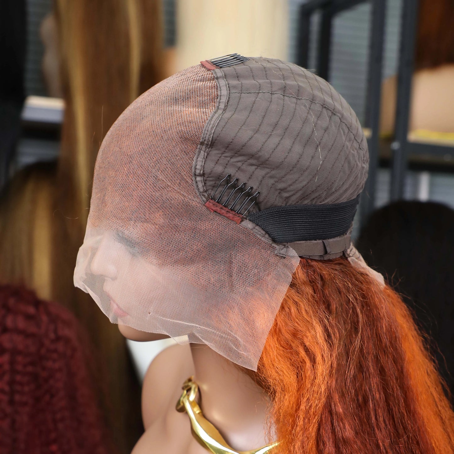 4/350 Piano Color Kinky Straight 13x6 Lace Frontal Human Hair Wigs Highlight Ginger Orange Brown Color Remy 13x4 Lace Front Wig