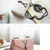 Black Luxury Handbags And Purse Women PU Leather Messenger Shoulder Bag Plaid Female Crossbody Bag Tassel Quilted  Brand