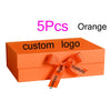 5Pcs Gift Box With Lid Personalized Bridesmaid Groomsmen Proposal Box With Ribbon Present Packaging Box Wedding Boxes