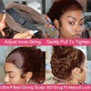 Water Wave Invisible Strap 360 Full Hd Lace Front Wig Chocolate Brown 30 Inch Deep Wave Frontal Wig Glueless Wig Human Hair