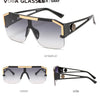 2023 Luxury Big Square Sunglasses Women Brand Designer Retro Blue Sun Glasses For Female Oversized Black Shades Oculos UV400