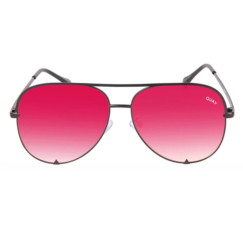 Quay Sunglasses Women Brand Designer Mirror Pilot HIGH KEY Sunglasses UV400 Women's Eyewear Ladies Shades Female