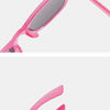 2024 New Trendy Cool Children's Colorful Shiny Square Sunglasses Girls Trendy Fashionable Cute Sun Glasses Kids Eyewear
