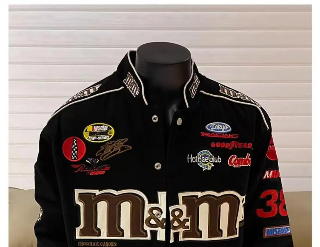 American Cartoon Embroidery Men Baseball Jacket Unisex Spring Autumn vintage Fashion Crand Loose Jacket motorcycle Printing Coat