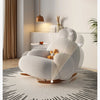 Fluffy White Living Room Chair Modern Cute Floor Ergonomic Living Room Chair Lounge Recliner Meuble Salon Home Furniture