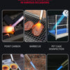 Portable Metal Flame Gun Butane Gas Welding-Burner Welding Gas Burner Flame Gas Torch Flame Gun Blow for BBQ Camping Cooking