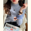 Women's Turtleneck Sweater Winter 2025 Retro Red with Velvet Lining Thickened Inner Wear Thermal Knitting Bottoming Shirt