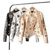 Lautaro Runway Cut Out Short Faux Leather Jacket Golden Rivet Cool Stylish Designer Clothes Women European American Fashion 2022