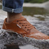 HOBIBEAR Minimalist Shoes for Men Women Wide Toe Barefoot Zero Drop Shoes Casual Artificial Leather Lightweight Walking Sneakers