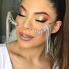 Stonefans Rhinestone Drop Glasses Frame for Women Free Shipping Luxury 2023 Luxury Crystal Tassel Half Frame Eyeglasses Jewelry