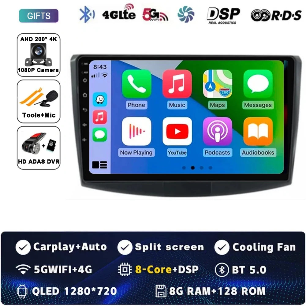 Android 14 For Volkswagen VW Passat B6 B7 CC 2007-2016 Carplay Radio Multimedia Player Auto Car Radio WIFI 4G GPS DSP48EQ 2din