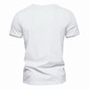 Mens Short Sleeve Henley Shirts Casual Cotton Slim Fit Basic Summer V Neck T-Shirt
