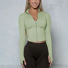 Women BUM New Sculpting Jacket Running Elasticity Yoga Jacket Slim Top Coat Women's Sports Jacket Gym Long Sleeves Women Zipper