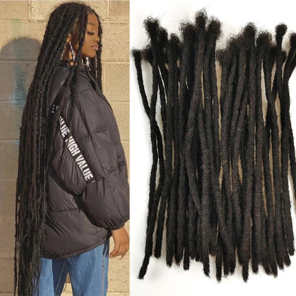 Human Hair Dreadlock Extentions Deep Goddess Human Hair Dread Loc Color Goddess Braids Hair For Black Goddes Loc Youmay Virgin