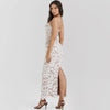 Suninheart Winter Women's Evening Dress Elegant 2025 Lace Up Long Maxi Dresses For Special Occasions White Prom Party Dress