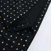 Tossy Glitter Hollow Out See-Through Maxi Dress Female Sexy Lace-Up Club High Waist Patchwork Sparkle Bandage Women Long Dress