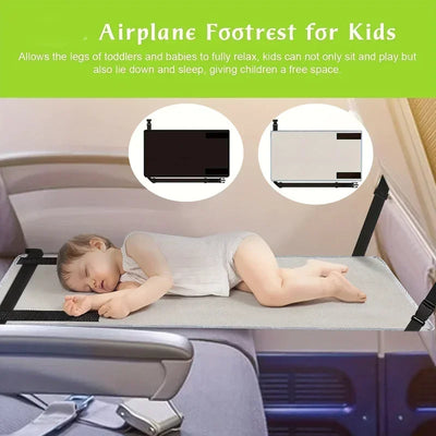 Children's Travel Airplane Bed, Portable Children's Pedals, Airplane Hammock , Baby Footstool, Toddler Airplane Seat Extender