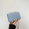 Fashionable Mini Quilted Embossed Chain Shoulder Bag Simple And Versatile Diagonal Crossbody Bag For Women Square Handbag