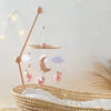 Baby Crib Mobile Bed Bell Rattle Toys Wooden Crochet Stars Pendant Bed Bell Toys Newborn Comfort Crib Bracket Hanging Toys Gifts