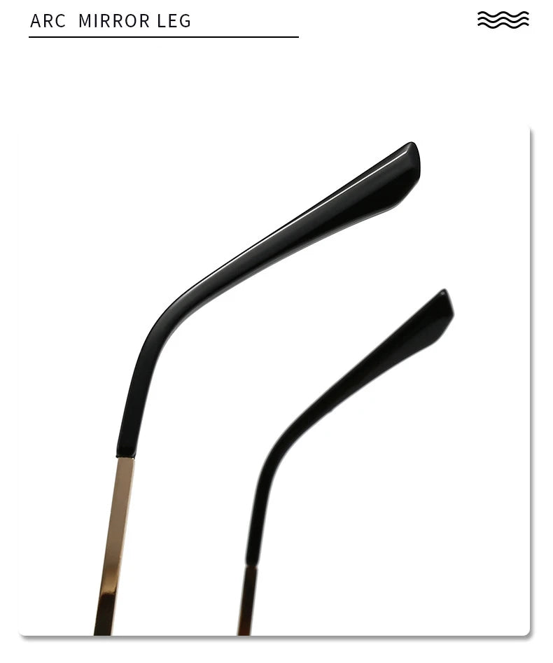 Half Frame Square Sunglasses for women Luxury Brand Small Metal Retro Rectangle Black Sun Glasses Woman Fashion Eyewear