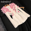 TWOTWINSTYLE Sweet Spliced Appliques Blazers For Women V Neck Long Sleeve Spring Temperament Coat Female Fashion New KJA533232