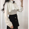 Korea Chic Tops Blusas Japan Style Elegant Hot Cute Preppy Girls Work Button White Shirts Retro Flhjlwoc Fashion Women Blouses
