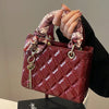 Small And Niche High-End Lurxury Handbag For Women 2024 Fashionable New Diamond Grid Handbag, Single Shoulder Crossbody Bag