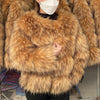 HOOOFUR Faux Fur Coat Women's Jacket Winter Fashion Warm Thick Fox Raccoon Leather Brown Plus Size Especially Fake Fur Cold Coat