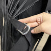 VGH Minimalist Patchwork Drawstring Solid Blazers For Women Notched Collar Long Sleeve Backless Hollow Out Blazer Female Style