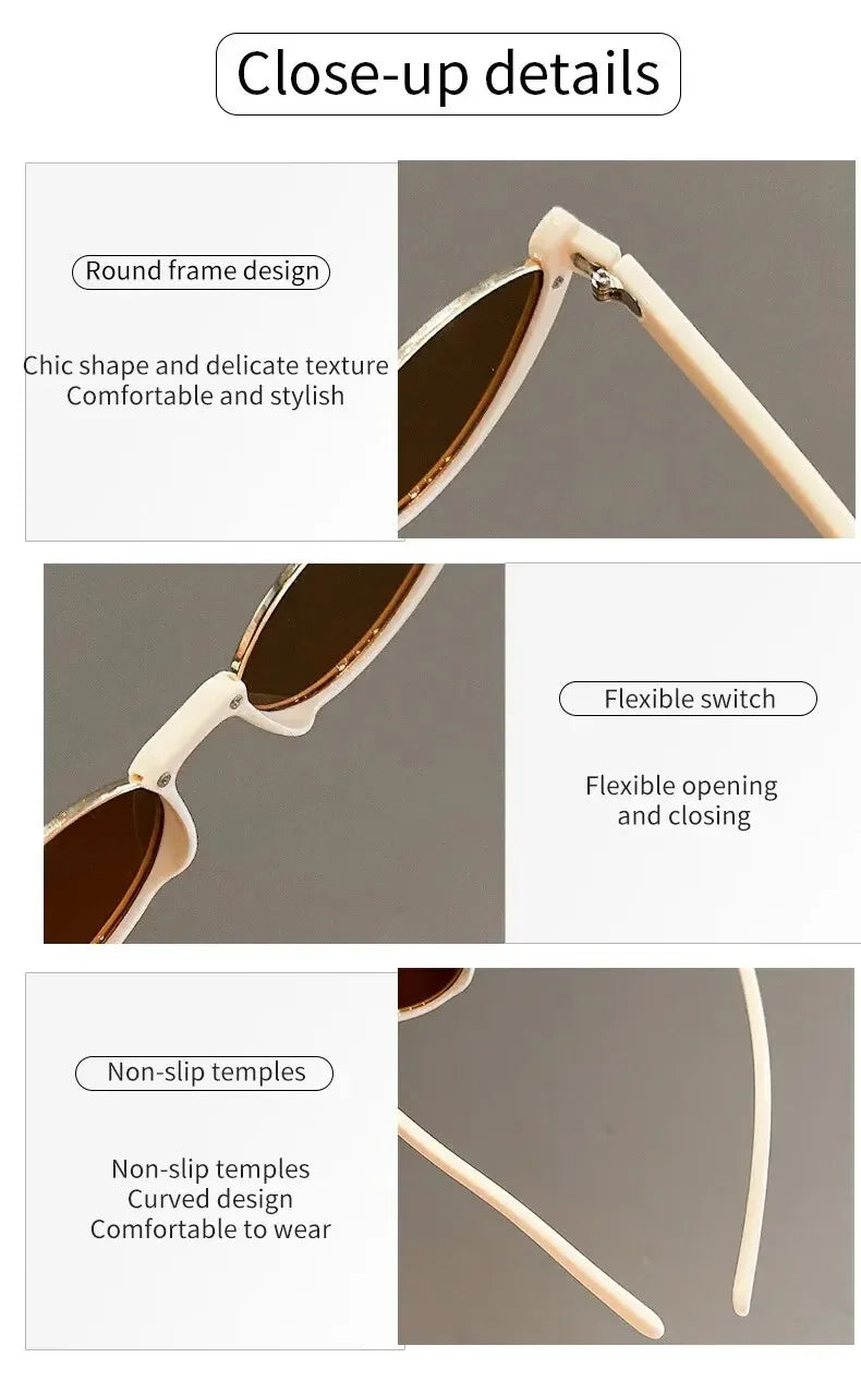 Half Frame Cat-eye Sunglasses Fashion Style Colored Women's Sunglasses Uv400 Fashion Shades Eyewear Summer Anti UV Sunglasses